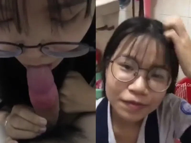 "mày mút mạnh đi tao sắp ra rồi", em xinh liếm dương vật cho thằng bạn thân